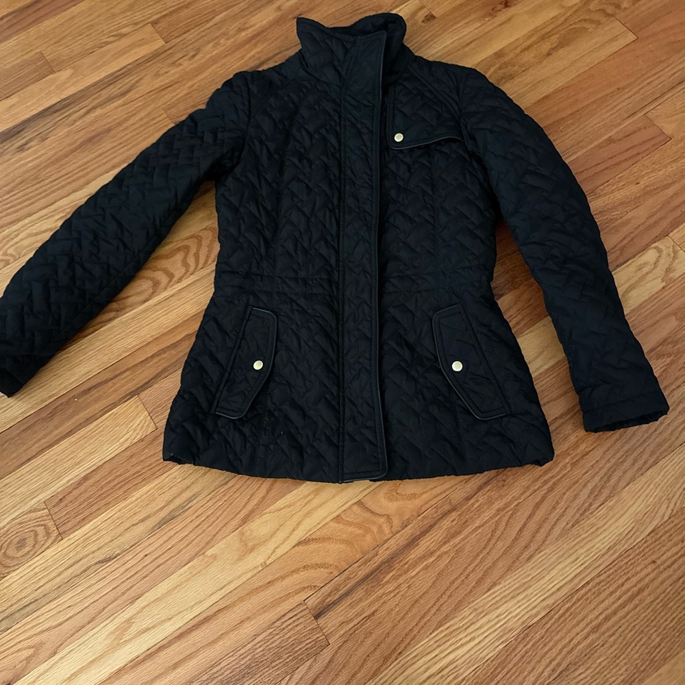 Cole Haan Black Quilted Puffer Jacket